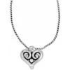 Alcazar Heart Badge Clip Necklace -Brighton alcazar heart badge clip necklace silver 0 063433c4 d599 4ba7 90bd 18cff2ac17ff