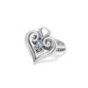 Alcazar Heart Glint Ring 2 Alcazar Heart Glint Ring -Brighton alcazar heart glint ring silver light sapphire 0