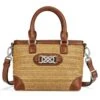 Alessa Straw Satchel -Brighton alessa straw satchel natural bourbon 0
