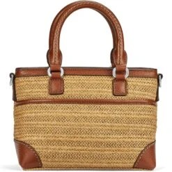 Alessa Straw Satchel 8 Alessa Straw Satchel -Brighton alessa straw satchel natural bourbon 2