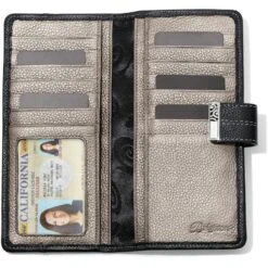 Barbados Large Pocket Wallet -Brighton barbados large pocket wallet black 1 35731a53 4067 4358 8746 60dc10f43ed9