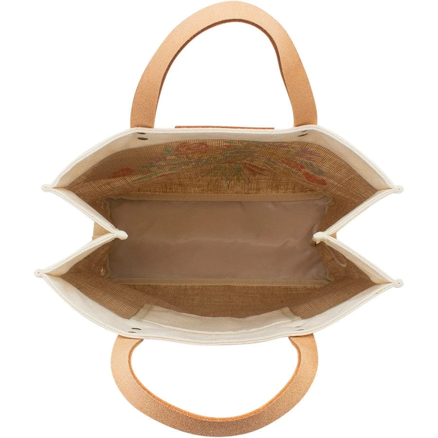 Bella Bouquet Burlap Tote 4 Bella Bouquet Burlap Tote - Image 2