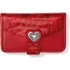 Bellissimo Heart Card Case -Brighton bellissimo heart card case lipstick patent croco 0