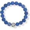 Contempo Chroma Blue Agate Stretch Bracelet -Brighton contempo chroma blue agate stretch bracelet silver blue 0 5e36679f 9692 4d0e 970a 551294abff01