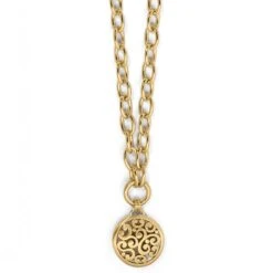 Contempo Medallion Charm Necklace -Brighton contempo medallion charm necklace gold 0