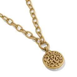 Contempo Medallion Charm Necklace -Brighton contempo medallion charm necklace gold 2