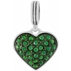 Cupid's Kiss Charm -Brighton cupid s kiss charm silver green 0