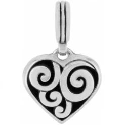 Cupid's Kiss Charm -Brighton cupid s kiss charm silver green 2
