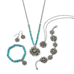Daisy Dee Turquoise Necklace -Brighton daisy dee turquoise necklace silver turquoise 4