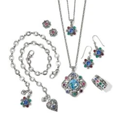 Elora Gems Large Palette Pendant -Brighton elora gems large palette pendant silver multi 2