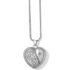 Essex Heart Convertible Locket Necklace -Brighton essex heart convertible locket necklace silver 0 731e88a1 a581 443a 9043 ac8723e63203