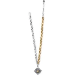 Ferrara Virtue Winged Heart Statement Necklace -Brighton ferrara virtue winged heart statement necklace silver gold 2 45712897 b944 456e b05c 514e4a1b6a70