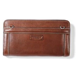 Ferrara Woven Zip Around Wallet -Brighton ferrara woven zip around wallet whisky cognac 2 5f20a087 c5f4 4391 8194 0daf4fc200ea
