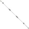 Halo Anklet -Brighton halo anklet silver tanzanite 0