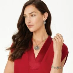 Halo Ice Radiate Necklace -Brighton halo ice radiate necklace silver tanzanite 4 b2baf76c 0c6a 460f b991 5c087f8db0e7