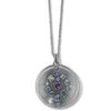 Halo Rays Round Pendant Necklace -Brighton halo rays round pendant necklace silver tanzanite 0 cf27035a 2a73 4f1b 93ad 7782ef21c455