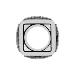 Ice Cube Bead -Brighton ice cube bead black 1