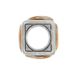 Ice Cube Bead -Brighton ice cube bead gold silver 1