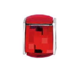 Ice Cube Bead -Brighton ice cube bead silver red 0
