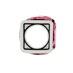 Ice Cube Bead -Brighton ice cube bead silver rose 1