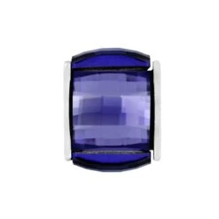 Ice Cube Bead -Brighton ice cube bead silver tanzanite 0