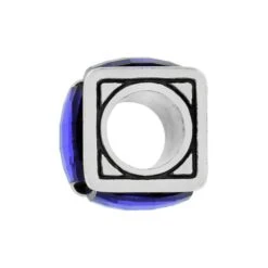 Ice Cube Bead -Brighton ice cube bead silver tanzanite 1
