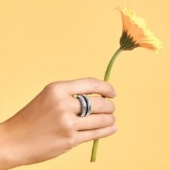 Inner Circle Double Ring -Brighton inner circle double ring silver 3