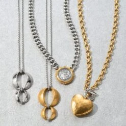 Inner Circle Heart Toggle Necklace -Brighton inner circle heart toggle necklace silver gold 2