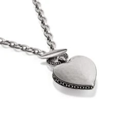 Inner Circle Heart Toggle Necklace -Brighton inner circle heart toggle necklace silver 2