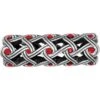 Interlace Long Bead -Brighton interlace long bead silver red 0