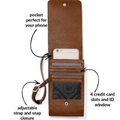 Interlok Phone Organizer -Brighton interlok phone organizer bourbon 1