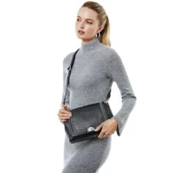 Jazz Medium Flap Bag -Brighton jazz medium flap bag black 5