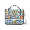 La Farfalla Emilia Flap Bag -Brighton la farfalla emilia flap bag white multi 0