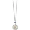 La Farfalla Tile Necklace -Brighton la farfalla tile necklace silver multi 0