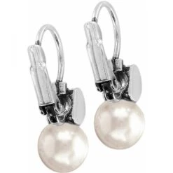 Meridian Petite Pearl Leverback Earrings -Brighton meridian petite pearl leverback earrings silver pearl 2 ae0111f9 83d2 4ffa 953c 8e1f2223e4ff
