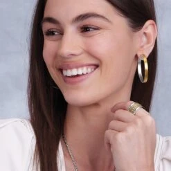 Monete Wide Ring -Brighton monete wide ring silver gold 3