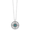 Mosaic Pendant Necklace -Brighton mosaic pendant necklace silver turquoise 0