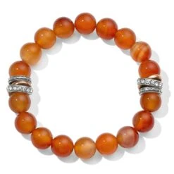 Neptune's Rings Carnelian Stretch Bracelet