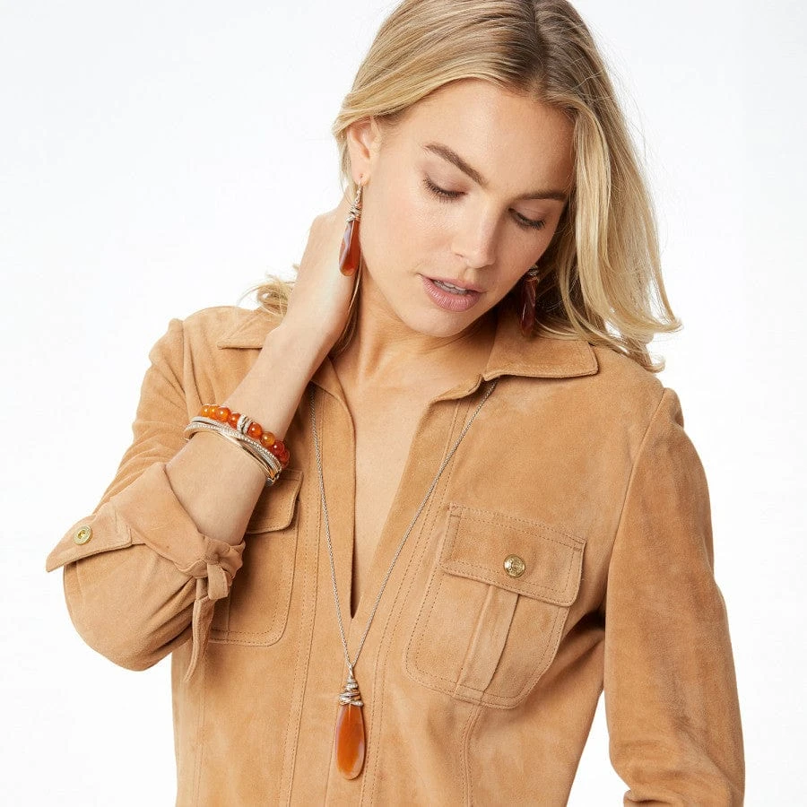 Neptune's Rings Carnelian Stretch Bracelet 4 Neptune's Rings Carnelian Stretch Bracelet - Image 2