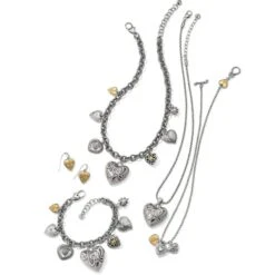 One Heart Endless Charm Bracelet -Brighton one heart endless charm bracelet silver gold 2 9fc9a54f ce20 453a a9ee 76de9dd243b4