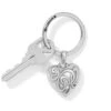 One Heart Key Fob -Brighton one heart key fob silver 0