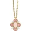 Pink Moon Pendant Long Necklace -Brighton pink moon pendant long necklace gold pink 0