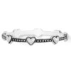 Pretty Tough Bold Petite Heart Bangle -Brighton pretty tough bold petite heart bangle silver 0