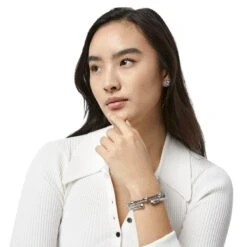 Pretty Tough Bold Petite Heart Bangle -Brighton pretty tough bold petite heart bangle silver 4