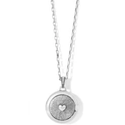 Romanza Round Locket Necklace 9 Romanza Round Locket Necklace -Brighton romanza round locket necklace silver 2 7c1f51ba 73a2 46c8 a655 71de7ad99e09
