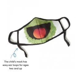 Sesame Street Oscar The Grouch Child Face Mask -Brighton sesame street oscar the grouch child face mask multi 1
