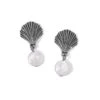 Silver Shells Pearl Drop Earrings -Brighton silver shells pearl drop earrings silver pearl 0 f27c1259 25e6 40aa 8257 915b7e011d10