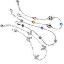 Solstice Butterfly Anklet -Brighton solstice butterfly anklet silver 2