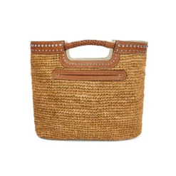 South Hampton Straw Hand Held Tote -Brighton south hampton straw hand held tote natural luggage 2