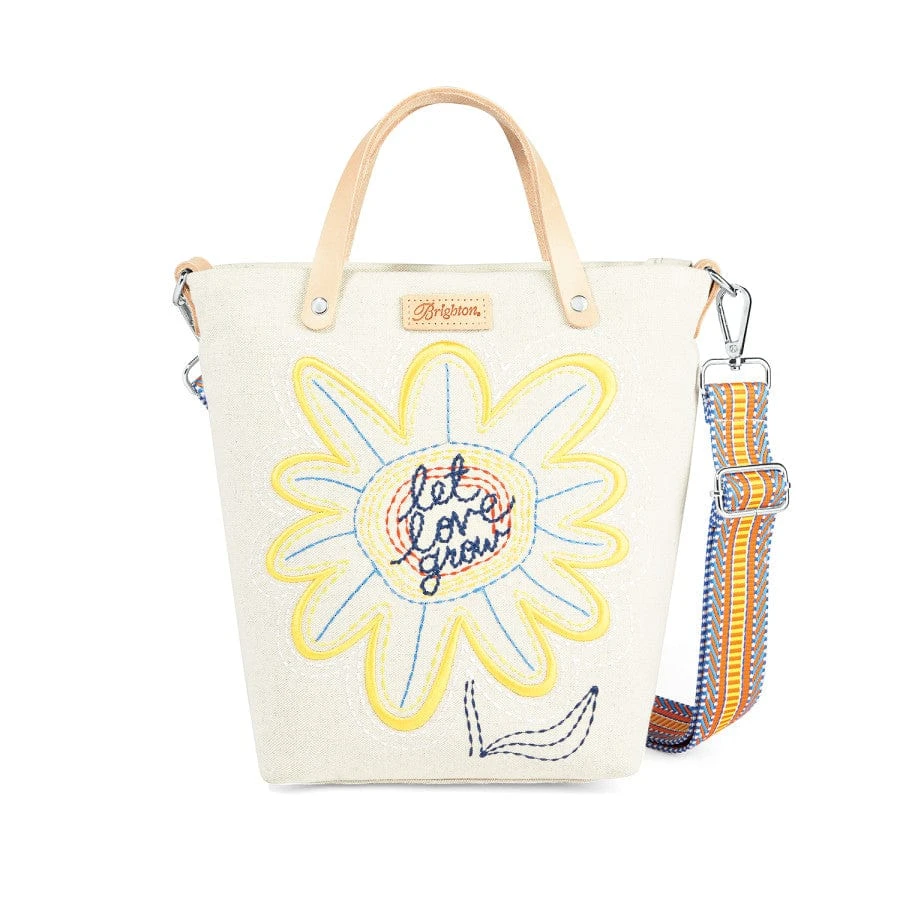 Sunny Daisy Embroidered Medium Messenger Bag 3 Sunny Daisy Embroidered Medium Messenger Bag